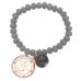 Zoetwaterparel armband met munt