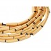 Collier met goudkleurige buisjes