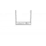 Naambar in zilver en goldplated