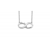 Infinity dubbele naamketting