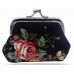 Stoffen portemonee met bloemen motief 